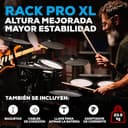 Alesis Nitro Pro XL - Set de Batería Electrónica de 10 Piezas con Parches de Malla Doble Zona, 500+ Sonidos BFD, Bluetooth, Drumeo, MIDI USB - 6