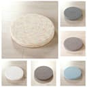 Saterkali Cuscino Tatami Cuscino da pavimento Naturale Ecologico Corda di Lino Rotondo Intrecciato Resistente All'usura Fatto A Mano Yoga Meditazione Morbido e Confortevole Interno Balcone Stanza - 2
