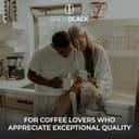 BrewBlack Intenso Coffee Capsules - 50 Aluminium Coffee Pods Compatible with Nespresso Original line, Dark Roast - Intensity 11/12, Made in Italy - 6