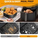 Silikonform HeißLuftfritteuse Zubehör für Philips Airfryer 5000 Serie XXL, 2 Silikonform Airfryer für Philips Airfryer XXL, Air Fryer Silikon Einsatz Backform für Philips Airfryer Dual Basket 7,2L - 3