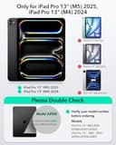 ESR for iPad Pro 13" (M5/M4) 2025/2024 Case with Keyboard, Magnetic Detachable Keyboard, Portrait/Landscape Modes, Large Click-Anywhere Trackpad, Backlit Keys, Shift Series, Dark Gray - 2