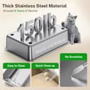 PKBD Arenero Gato XXL, 60 x 30 x 40 cm, Arenero Gatos 32 L – Arenero Alto a Prueba de Fugas, Alfombra XL Gratis & Pala Metálica, Fácil de Limpiar - 2