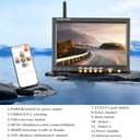 Inefala Digital Inalámbrica Cámara de Visión Trasera Kit con Monitor de 7 Pulgadas HD 1080P y 2 Cámara, Cámara de Marcha Atrás IP68 Impermeable Visión Nocturna 12V-36V para RV Caravana LKW DC - 6