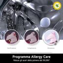 LG AI DD D4R5010TSWS Lavasciuga 10 / 6kg Serie R5 Classe A-10%/D, Lavatrice e Asciugatrice Insieme, 1400 giri, TurboWash360, Steam, Eco Hybrid, Allergy Care, Motore Inverter Direct Drive, Bianca - 10