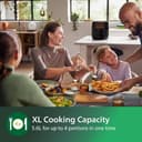 Philips Airfryer 3000 Series XL, 5.6 L, See-through window, 14-in-1 Cooking Functions, 90%* Less fat with RapidAir Technology, HomeID app, Easy to Clean (HD9257/88) - 6