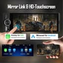 1 DIN Autoradio mit Wireless CarPlay & Android Auto, 6,36 Zoll Auto Radio mit Bildschirm, GPS Navigation, FM, Bluetooth, Freisprecheinrichtung, Aux-Eingang, Lenkradsteuerung, Equalizer, Mirror Link - 5