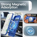 JETech Funda Magnética para Google Pixel 10/10 Pro 2025, Compatible con MagSafe y Cargador Pixelsnap, Carcasa Antigolpes Translúcida Mate Respaldo (Índigo) - 3