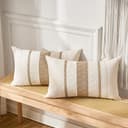 Aisybaklyn Algodón Lino Fundas de Cojines 30x50 cm 2 Piezas Boho Chic Decoracion Marrón Funda Cojin Sofa Textura Tejida Decoracion Hogar Moderno para Sofá Cama Silla Habitacion Oficina Salón - 2