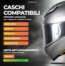 Everalo Visiera Compatibile con Shoei Nxr 2 - Z8 - Xspr Pro - X15 - Cwr F2 – Visiere Casco Pinlock Ready (Argento Cromo) - 2