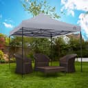 All Seasons Gazebos 3x3m Heavy Duty Fully Waterproof Pop up Gazebo With Accessory Pack - Metallic Grey - 3