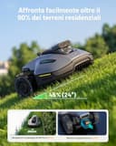 MAMMOTION YUKA mini 2 500 Robot Tagliaerba Senza Filo Perimetrale, fino a 500 ㎡, Visione AI Tri-Cam, Mappatura Automatica Multi-zona, DropMow, Modifica Manuale della Mappa, Pendenze fino al 45% - 7