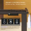 FLEXISPOT Höhenverstellbarer Schreibtisch Gestell, Elektrisch Tischbeine mit 2 Motoren & LED-Höhenanzeige & 4 Speicherfunktionen, inkl. 2 Haken & Kabelmanagement, Schwarz - 6