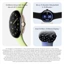 Google Pixel Watch 4 (41 mm) – Android-Smartwatch mit gewölbtem Display und Fitness-Tracking und Unterstützung von Gemini – Aluminiumgehäuse in Matte Black – Sportarmband in Obsidian – LTE - 7
