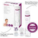 Beurer FC 95 Gesichtsbürste, porentiefe Reinigung der Gesichtshaut, elektrische Reinigungsbürste mit 4 Aufsätzen, für jeden Hauttyp geeignet, wasserfest, mit Akku - 6