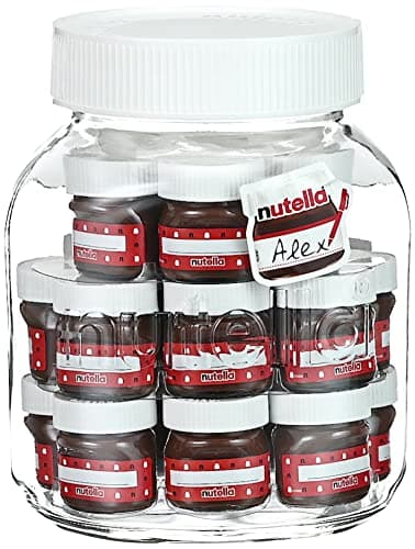 Ferrero nutella (R) Friends Edition – Personalisierbare Mini nutella (R) Gläser für ein individuelles Geschenk – 21 x 30 g