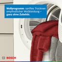 Bosch WQB246D41 Serie 8, Wärmepumpentrockner 9kg, Silent Dry - Extrem leise, Schneller getrocknete Wäsche, Auto Dry, Selbstreinigender Kondensator, Trommelinnenbeleuchtung, Home Connect, Weiß - 7