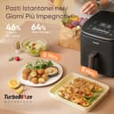 COSORI Friggitrice ad Aria Turbo Blaze 6 Litri, Rivestimento Ceramico Senza PFAS, Air Fryer con DC Motore, 9 Funzioni & 5 Velocità della Ventola Automatica, 110 Ricette & 96 Tabelle di Cottura, 1725W - 5