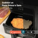 COSORI Friggitrice ad Aria Clear Blaze 6,2 Litri con Finestra, 1700W, con 11 Funzioni, One-Touch Display, Tempo e Temperatura Regolabili 75-205°C, 30 Ricette Cartacee & 50 Online, Nero Chiaro - 4