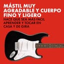 Fender Squier Debut Series Stratocaster Guitarra Eléctrica, Guitarra para Principiantes, con 2 Años de Garantía, Negro - 3