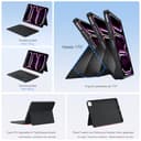 WIWU Funda Teclado para iPad Pro 13 M4/M5 2024/2025 Carcasa Magnética 3 en 1 Desmontable Teclado con Touchpad Soporte Ajustable Teclas Retroiluminadas 7 Colores (Negro, iPad Pro 13"(M4/M5 2024/2025) - 3