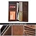 BRASS TACKS Leathercraft Leather Wallet Portrait Format Vintage Handmade Wallet Multi Card Slots with ID Window Unique Timeless Design Waterproof (Brown) - 6