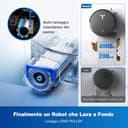 ECOVACS DEEBOT X8 OMNI Robot Aspirapolvere Lavapavimenti, 18000Pa, Spazzola OZMO ROLLER, Auto-Lavaggio e Svuotamento Istantanei, Pulizia Moci con Acqua Calda a 75℃, Asciugatura ad Aria Calda, Nero - 3