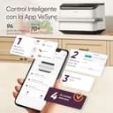 Cosori Freidora de Aire Dual Blaze TwinFry 10 Litro-True Metal-Doble Resistencia 2800 W (35–240 °C)-Divisor para Zonas de la Gran Doble Cesta-6 Funciones-Smart WiFi-Máx 10 Personas-Limpiable-Blanca - 11