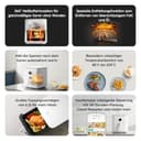 XIAOMI Smart Air Fryer 6.5L Friggitrice ad Aria 6.5L, 1800W, 100 Ricette, Display OLED, Temperatura Regolabile 40°C-220°C °, Cottura Uniforme 360°, Bianco (Versione ES) - 2