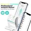 Bilancia pesapersone digitale Runstar, Bilancia smart 8 elettrodi peso corporeo e grasso, BMI, massa muscolare, 28 misurazioni composizione corporea, LCD TFT a colori con maniglia retrattile - 6