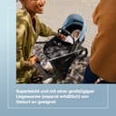 Bugaboo Dragonfly City-Kinderwagen, leichter, kompakter Kinderwagen mit Vierradfederung, einhändig zusammenklappbar, XL Untergestellablage, Gestell in Schwarz und Sonnendach in Desert Taupe - 6