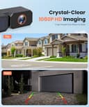 AUTO-VOX Telecamera di retromarcia wireless a energia solare da 7,25" con registrazione in loop DVR: HD 1080P, installazione rapida in 2 minuti, kit telecamera inversa con schermo diviso per auto - 5