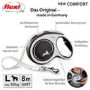 flexi® Comfort L Gurt 8 m schwarz, Roll-Leine für Hunde bis 50 kg - 2