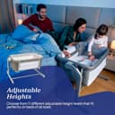 Chicco Next2Me Magic Evo Infant Cosleeping Crib, Compatible with Different Beds, Rocking Mode, Adjustable Height, Sliding Barrier, 4 wheels, Good Air Circulation, Mattress and Bag Included, 0-6 m - 3