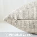 Artscope Juego de 1 Fundas de Cojines Decorativas Cuadradas de Lino 40 x 40 cm para Decoración del Hogar Sofá Dormitorio Coche 16x16 Beige - 6