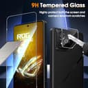 Locofun Schutzfolie für ASUS ROG Phone 8 /ROG Phone 8 Pro für Panzerglas, 9H Härte Panzer Schutz Glas Folie und Kameraschutz Folie [2+2 Stück], Anti-Kratzer Displayschutzfolie Schutzglas - 2