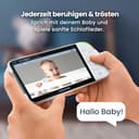 Babysense Full HD Split-Screen-Babyphone mit 2 Kameras, Nachtlicht in 6 Farben, Geräusch- & Lichtmaschine, 20-Stunden-Akku, abhörsichere Verbindung ohne WLAN - 7