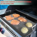 Full Size Griddle Insert for Napoleon Prestige PRO 500, Built-in Prestige 500, P500RBPSS, BIP500RBNSS-3, P500RSIBNK-3, P500, P500N Grills Accessories, Carbon Steel Griddle Plate, 26.3''L X 17.7''W - 5