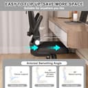 LEVIPE Sedia da ufficio, ergonomica con supporto lombare, braccioli, poggiatesta regolabili, sedia per computer girevole con schienale alto, comoda per ufficio a casa - 5