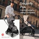 Passeggino Bugaboo Dragonfly Plus, Carrozzina Compatta da Città, Chiusura ad una Mano, Seduta Reclinabile e Reversibile, Adatto a Neonati e Bambini fino a 22 kg, Leggero da Trasportare, Grey Melange - 2
