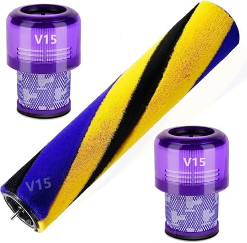 Rodillo de cepillo para Dyson V15 Detect Slim Absolute Total Clean Extra Aspiradora Roll Piezas de repuesto (V15 Cepillo con filtro)
