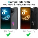 HARUINO für Asus ROG Phone 8 Pro Hülle, ROG Phone 8 Handyhülle Case mit Non-Slip Texture, Transparente PC Harte Zurück und TPU Weiche Silikon Schwarze Einfassung Cover Schutzhülle Handytasch - 5