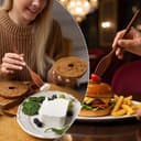 DOPENSPI 6 teiliges Holzbesteck zum Essen, Nanmu Holzgeschirr, wiederverwendbare Holzlöffel, Gabeln, Schaber, Holzbesteck-Set, Besteck-Set für den täglichen Gebrauch, Familie, Zuhause, Reisen, Camping - 2