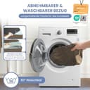 ELONEO orthopädisches Hundebett kleine Hunde - 76x51x17cm, Hundekorb mit Memory Foam, Hundematte wasserdicht und waschbar, Hundekissen, Hundematratze mit weicher Polsterung, braun - 8