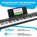 Alesis Keyboard E-Piano mit 88 Tasten, 480 Sounds, Lautsprechern, USB-MIDI, Tragetasche, Ständer, Kopfhörer, Pedal und Klavierlektionen für Anfänger - 3