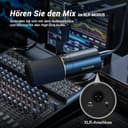 TONOR Dynamisches Microphone mit XLR/USB Kabel, Mikro PC mit Mute Button, Vocal Mic Gesangsmikrofon für Podcast, Streaming, Gaming, Studio und Aufnahme, mit Hight Profile Mikrofonarm, Schwarz, TD510+ - 4
