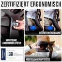 ELITESEATS Bürostuhl Ergonomisch [TESTSIEGER] Kratzerfreie Rollen Atmungsaktiv | Ergonomischer Schreibtischstuhl | Büro Stuhl 150 kg Belastbar | Computerstuhl | Drehstuhl | Home Office Chair Ergonomic - 3