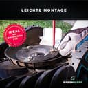 RASENWERK® - Hochwertige Mähroboter Messer mit passenden Schrauben - Universal Ersatzklingen Ersatzmesser für die Marken WORX, LandXcape, Zoef Robot und Einhell – Rasenroboter Messerset – 12 Stk. - 6