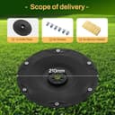 FourShow 【Cut More Efficiently】 Robotic Lawn Mower Blade Plate 6 Replacement Blades Compatible with Husqvarna G3-P2 Automower 320, 330X. - 4