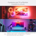 Nanoleaf Kit 4D Screen Mirror + Kit Lightstrip per TV e schermi fino a 85"/215 cm - Striscia LED RGBW connessa + fotocamera, thread & WiFi, compatibile con Amazon Alexa Google Home Apple - 7