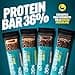Enervit Pure-Pro Protein Bar 36% Crunchy Double Choco, Barretta Proteica, Copertura Croccante, 20g Proteine, Crescita della Massa Muscolare, Post Workout, Low Sugar, Senza Glutine, 25 Barrette da 55g - 4